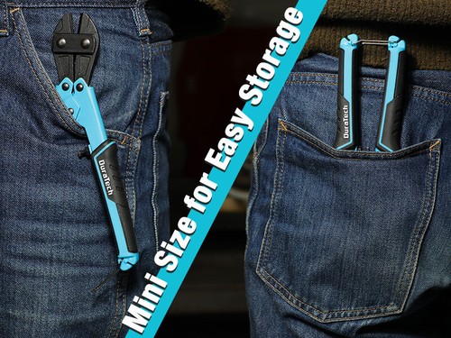 DURATECH 8-inch Mini Bolt Cutter Bi-Material Ergonomic Handle Grip Security Lock - 第 10/10 張圖片