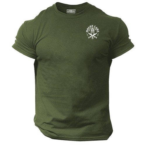 Molon Labe T Shirt Pocket Gym Clothing Bodybuilding Training Workout Spartan Top - Picture 11 of 18