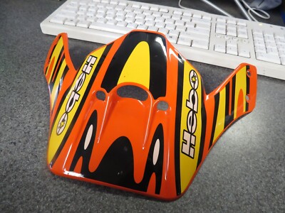 NOS Hebo Racing Yellow Black & Orange Helmet Visor