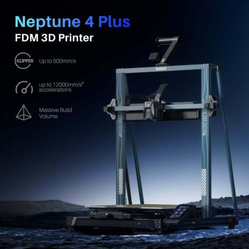 Elegoo Neptune 4 Plus 3D Printer High Speed Direct Drive Large Print Size - Picture 3 of 10