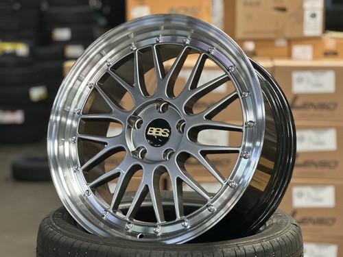 NEW 18x8J LM Design Hyper Dark Wheel (4 pc) 5x114.3 Honda Toyota Lexus Mazda Kia - Picture 5 of 10