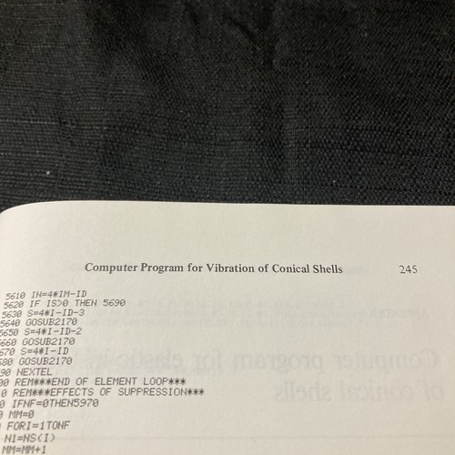 FINITE ELEMENT PROGRAMS FOR AXISYMMETRIC PROBLEMS: Ross Computer Programming - Picture 10 of 12