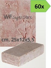 Mattoni marmo Rosso Verona 25x12x5,5 - 60 pz - muro cordolo aiuola giardino