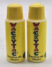 Wacky Tac Repositional Adhesive 2-Pack, 2.0 Oz Bottles  Makes Sticky Notes