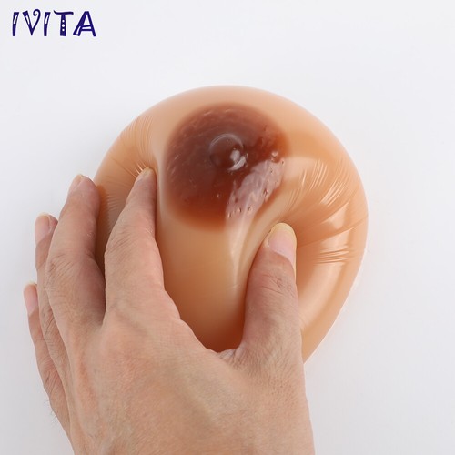 IVITA 1 pair A Cup Silicone Artificial False Breasts Enhancer Drag-Queen - Picture 6 of 12