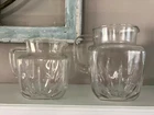 Vintage Federal Glass Co Small Clear Glass Star Pitcher Farmhouse Classic Decor