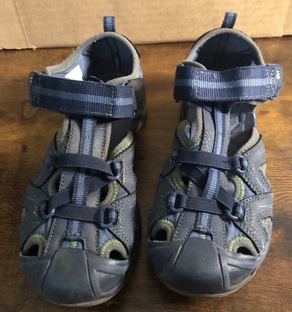 Scarpe sandali Merrell impermeabili giovani idro escursionisti misura 4 scivoli acqua outdoor