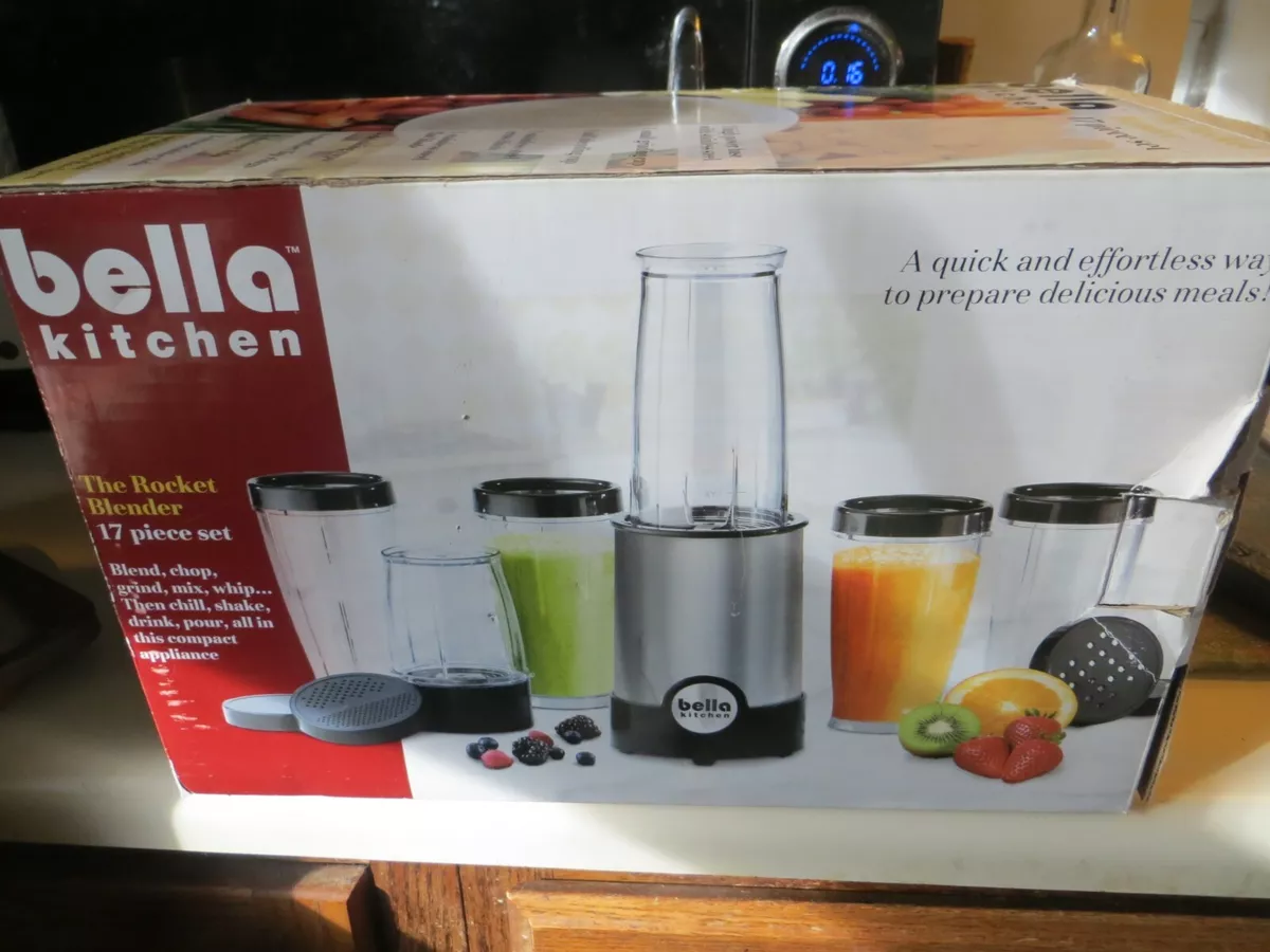 Bella 12 Piece Rocket Blender - Stainless Steel