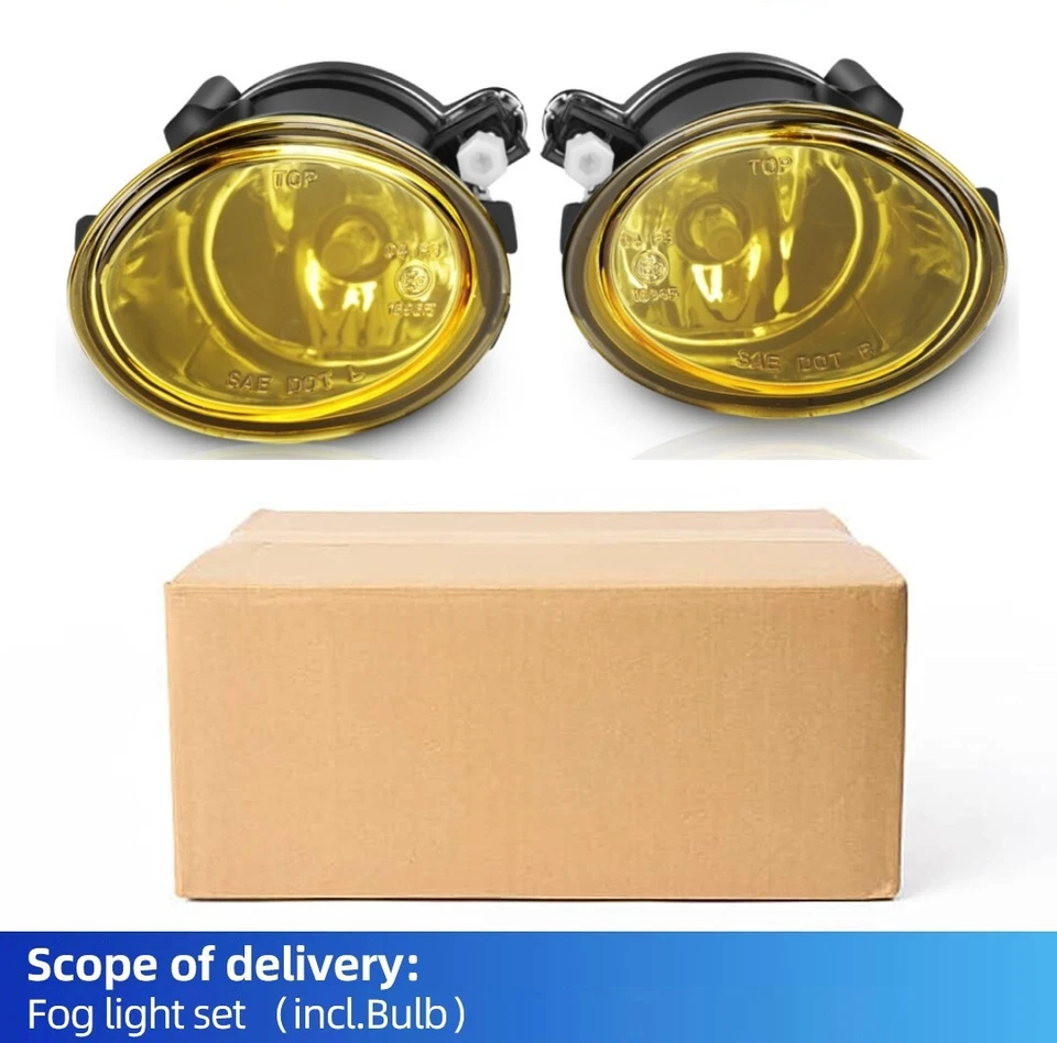 Smoke Fog Lights for 2000-2006 BMW (E46 M3 E39 M5) / 3 Series; 1 PairW/HB4 Bulbs Foto 3 de 4