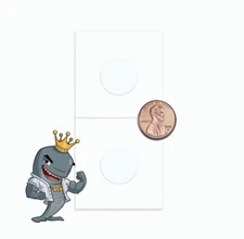 BCW Paper Coin Flips 2x2 - Penny - 100ct Bundle FREE SHIP