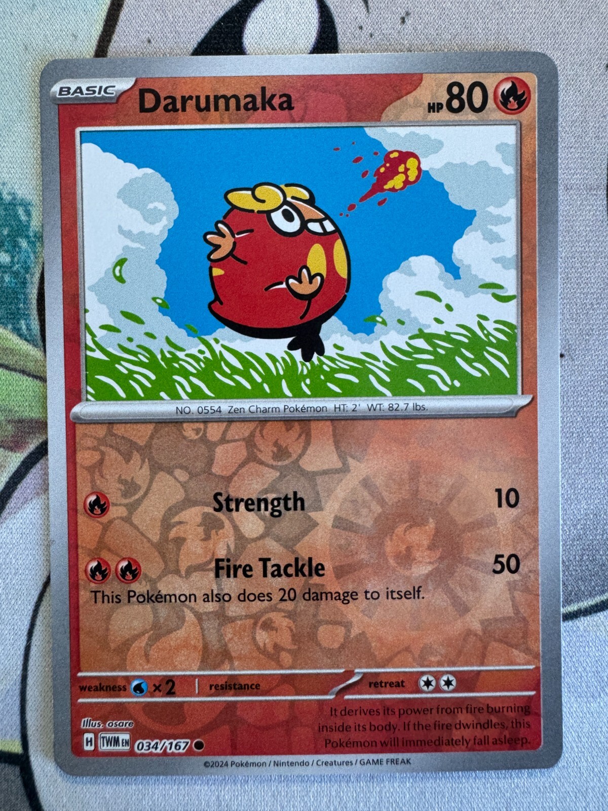 Darumaka Reverse Holo English Pokemon TCG BKAW553