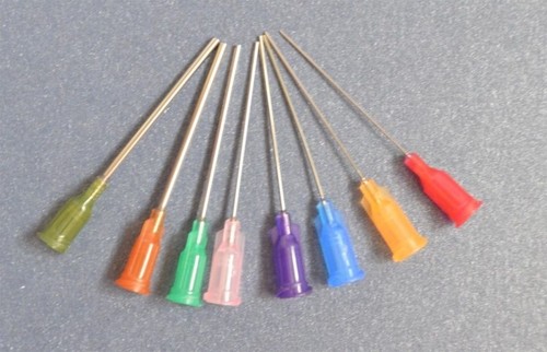 100pz Aghi erogatori smussati 1,5" punte ago siringa 18G verde alta qualità - Foto 2 di 2