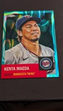 Kenta Maeda -2022 Topps Chrome Platinum- Aqua Lava Refractor 98/299 #498