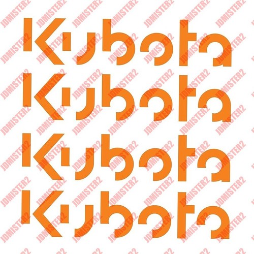 Kubota Decal Kubota Tractor Vinyl Stickers - Any Size - 第 1/1 張圖片