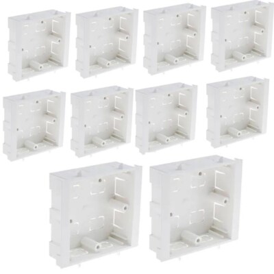 1-20 Stück Single Back Box 25 mm tief Gips Trockenfutter 1 Gang Unterputz Patratzenbox