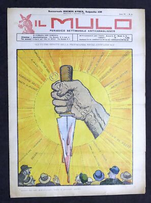 Satire - Newspaper Il Mulo - Weekly Periodical - Year VI NÂ° 36 - 1912