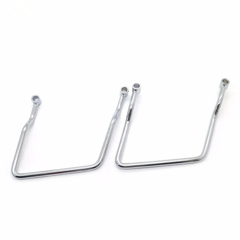 For Honda VTX1300 VTX1800 C&F 02-09 Chrome Saddle Bag Support Bar Mount Bracket - Image 3 of 4