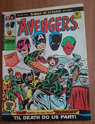 The Avengers UK Comic #88 May '75 Dr Strange, Shang Chi JBuscema art VFN- (7.5)