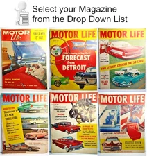 1957-1960 Motor Life Car/Auto  Magazine Collection- Your Choice of 20+