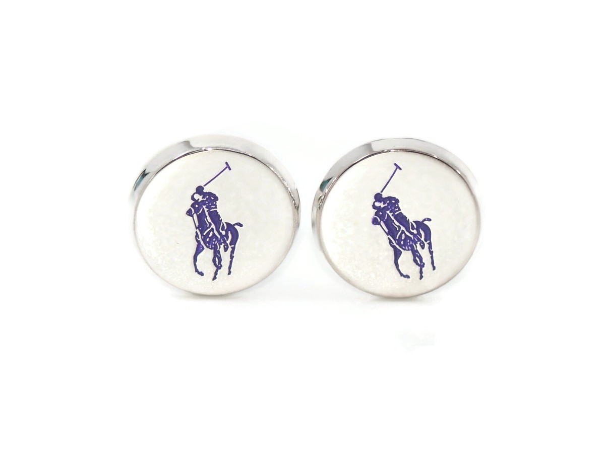 Ralph Lauren Purple Polo Cufflinks