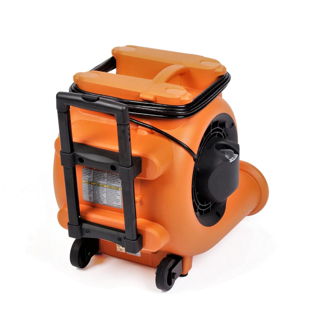 Blower Fan Air Mover W/Handle And Wheels Collapsible Handle Heavy