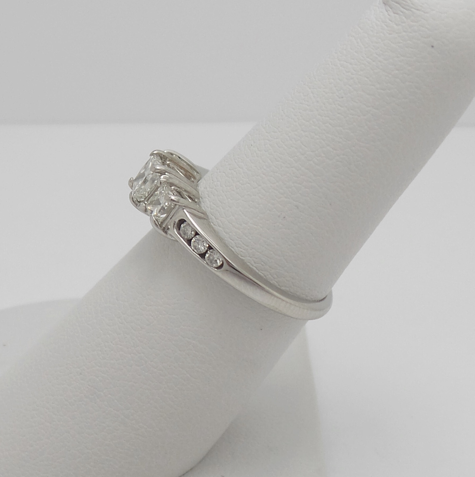 1CT Natural Diamond Anniversary Engagement Wedding Bridal Ring 14K White Gold