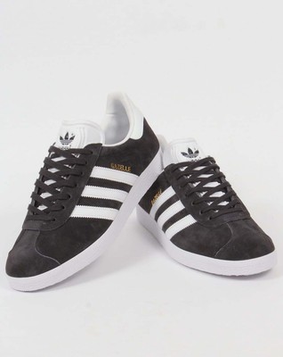 dark grey gazelle trainers