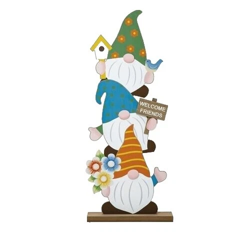 Adornos de Al Aire Libre Multicolor fantasía de madera y estatuas