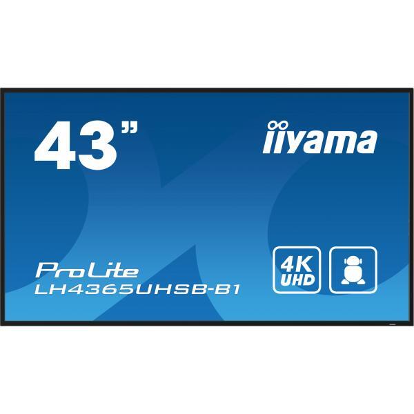 iiyama LH4365UHSB-B1 visualizzatore di messaggi Design chiosco 108 cm [42.5] LED