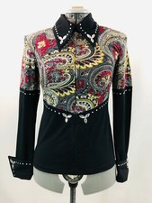 Large Western Show Pleasure Rail Shirt Jacket Clothes Showmanship Horsemanship