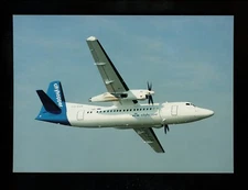 Aviation Airplane Airline postcard Skyliner 068 Fokker 50 KLM Cityhopper