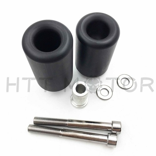 Frame Sliders Crash Protector For Suzuki GSXR 1000 2003-2004 No Cut Black - Picture 2 of 3