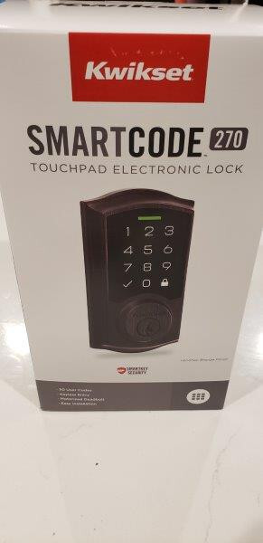 BRAND NEW - Kwikset SMARTCODE 270 Touchpad Electronic Lock
