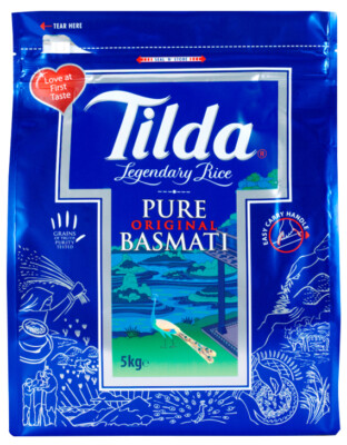 Original Pure Tilda Basmatireis 5Kg Reis Basmati Rice Indien Duft Himalaya India
