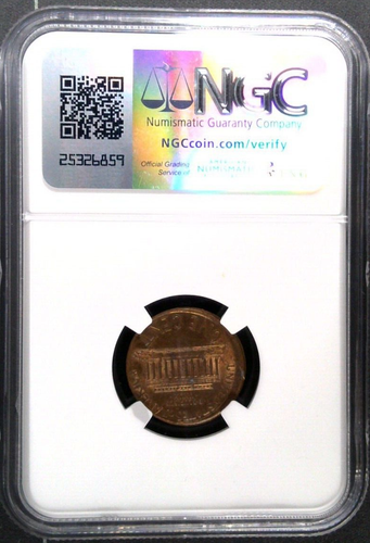 1999 Lincoln Memorial Cent Mint Error - Off-Center Strike NGC Brilliant Unc. - Picture 2 of 11
