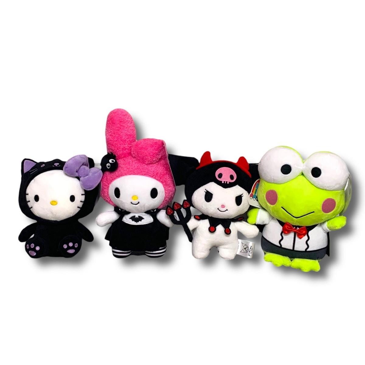 Lot Of 4 Hello Kitty My Melody Keroppi Kuromi Halloween Plush 8