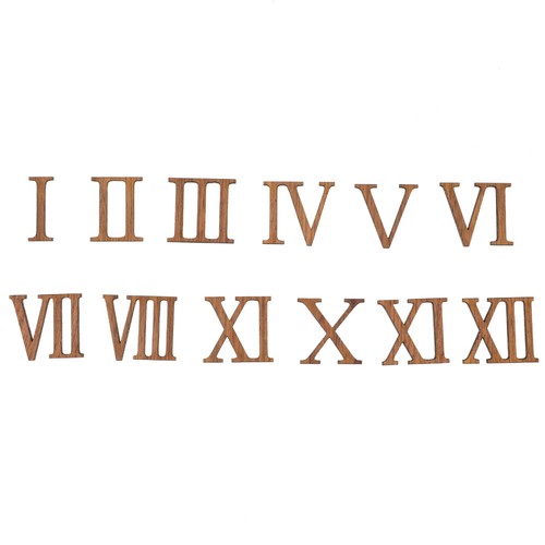 Zestaw 4 cyfr rzymskich zegar kart cyfry do tworzenia etykiet numerycznych ściana - Zdjęcie 5 z 12