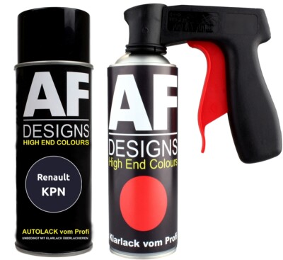 Spraydosen Griff Set für Renault KPN Gris Titanium Metallic Klarlack Handgriff