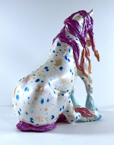 Custom Painted Alchemy Sitting Draft, Resin, Appaloosa Deco, 1:16 Scale - Picture 8 of 12