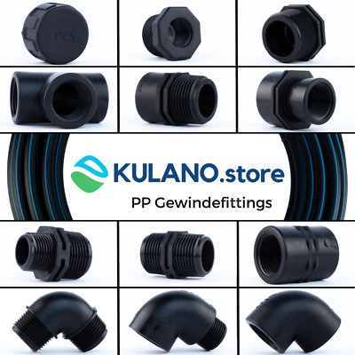 PP Gewindefittings | PP Fittings | 1/2 Zoll bis 4 Zoll | EU Qualität | TOP 2022