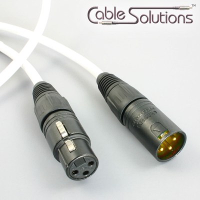Canare L-4E6S Balanced XLR Audio Interconnect Cable 0.7m, White | eBay