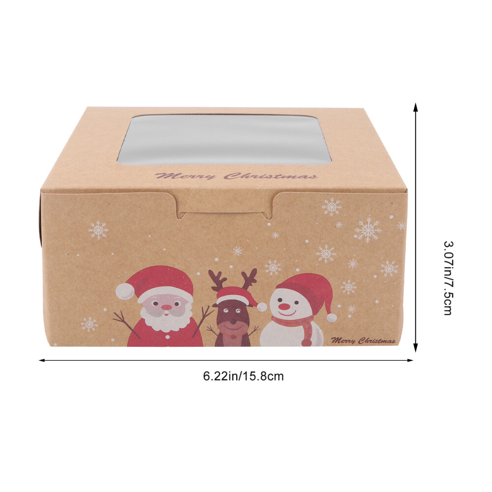 12 Pcs Imported Kraft Paper Cupcake Box Christmas Baking Gift Boxes eBay