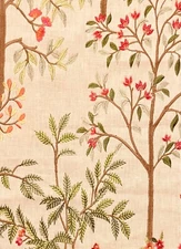 GP&J BAKER Penally Red Green Trees Remnant New