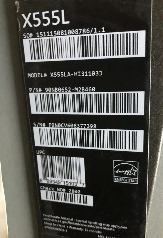 ASUS X555LA 15.6in. LAPTOP (1TB, Intel Core i3 5th Gen., 2.2GHz, 8GB) -win10 - Image 4 of 4