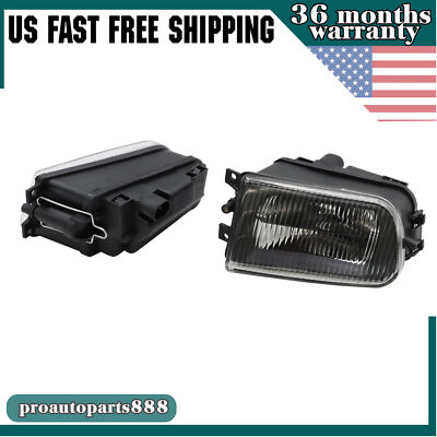 Pair Front Bumper Fog Light For BMW E39 Z3 528i 540i Driving Lamp Housing