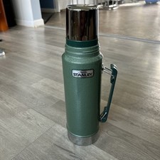 Aladdin Stanley Classic Green Vacuum Thermos 1 Quart Vintage, Made in USA