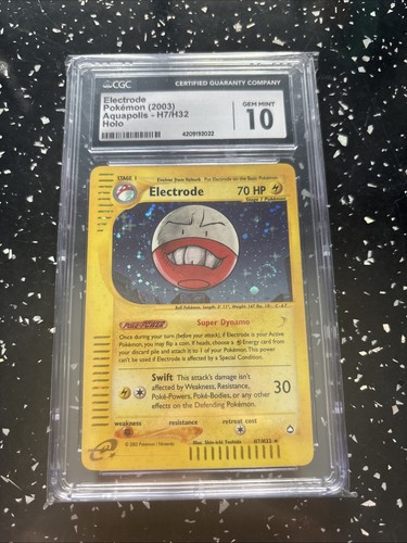 Electrode graded CGC 10 for sale on eBay