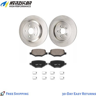 Rear Disc Brake Rotors Ceramic Pads For Lincoln MKS Ford Edge Explorer Flex