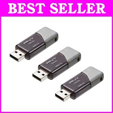 Light-Weight 256GB USB 3.0 Flash Drive - 3 Pack, Grey