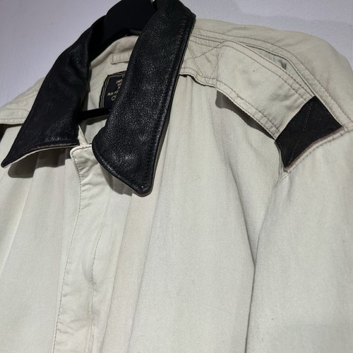 Cockpit USA A-2 Bomber Jacket Mens Medium Tan Military Air Force Leather Accent - Picture 10 of 20